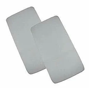 Cuddles Collection 2-Pack Fitted Next 2 Me Sheets - Grey