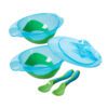 Nuby Muncheez Feeding Bowls with Travel Lid & Cutlery - Image 2