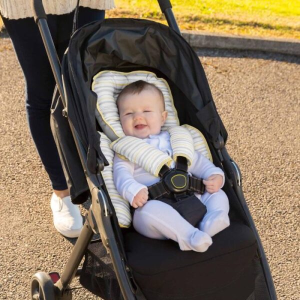 Clevamama ClevaFoam Head & Body Support - Baby in Stroller with Support Showcase