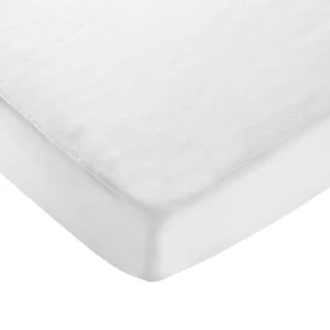 Baby Elegance Fitted Waterproof Mattress Protector - Crib/Cradle - White Product Close Up Detail Fabric