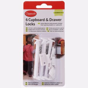 Clippasafe 6 Cupboard & Drawer Locks - Packaging