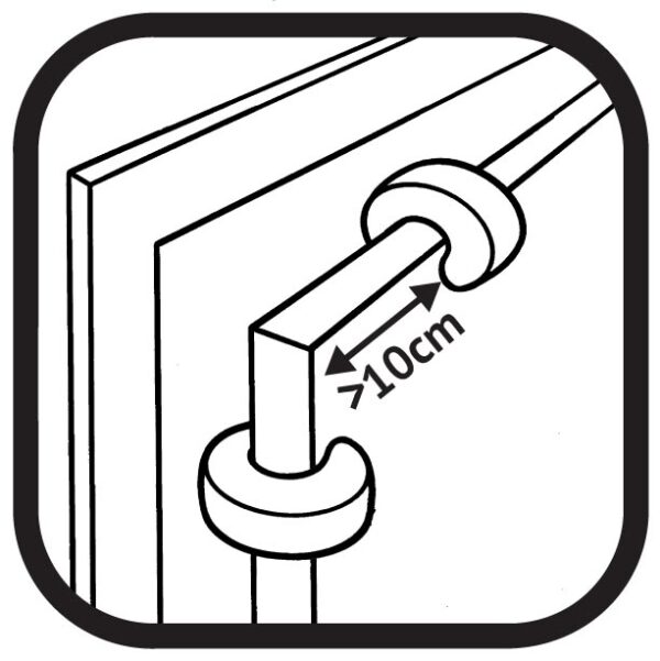 Clippasafe Multi-Purpose Self-Adhesive Latch - Instructions Close Up