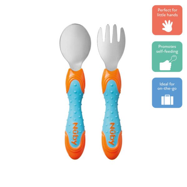 Nuby Stainless Steel Cutlery Set - Image 2