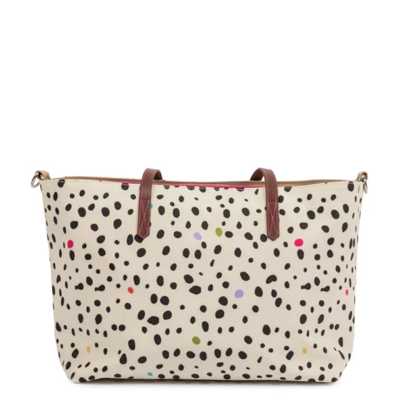Pink Lining Notting Hill Tote - Dalmation Fever - Back View