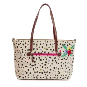 Pink Lining Notting Hill Tote - Dalmation Fever - Front View