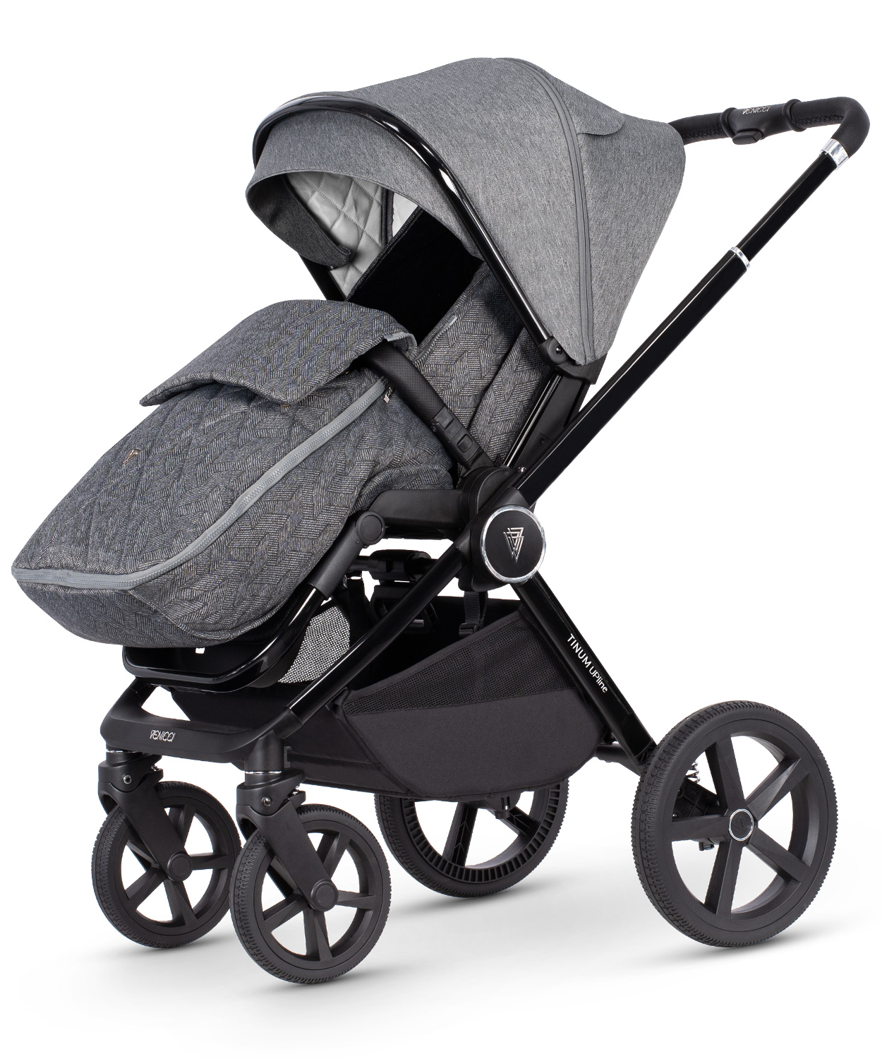 Venicci Tinum Upline 3-In-1 Travel System - Slate Grey - Bambinos, Wexford