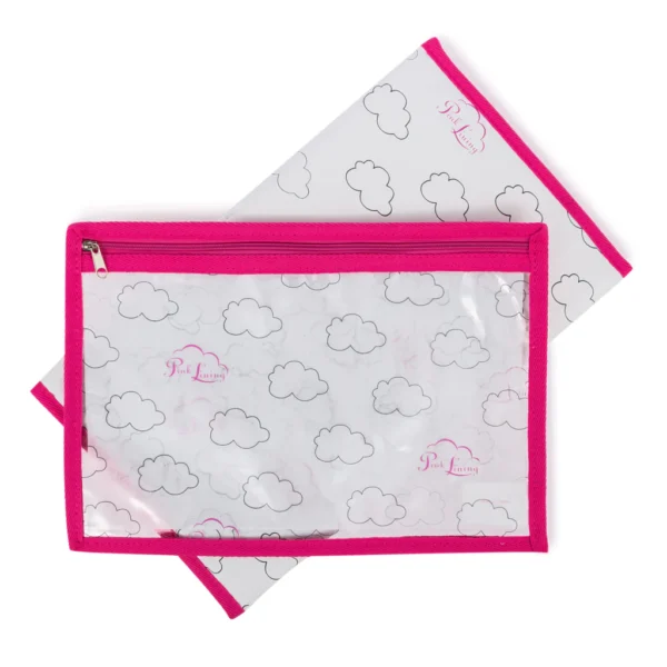 Pink Lining Notting Hill Tote - Dalmation Fever - Wet Zip Bag and Mat Display