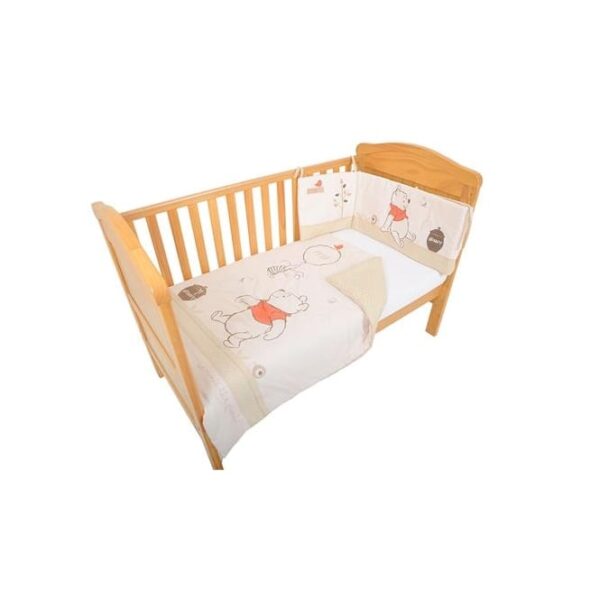 East Coast Winnie-the-Pooh Cot/Cot Bed Bedding & Bumper Set - Right Angle View