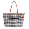 Pink Lining Notting Hill Tote - Navy Apples & Pears - Side View Display