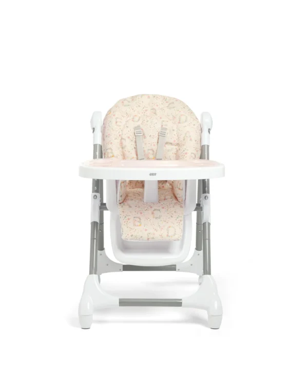 Mamas & Papas Snax Highchair - Wonky Veg - Front View Lowered