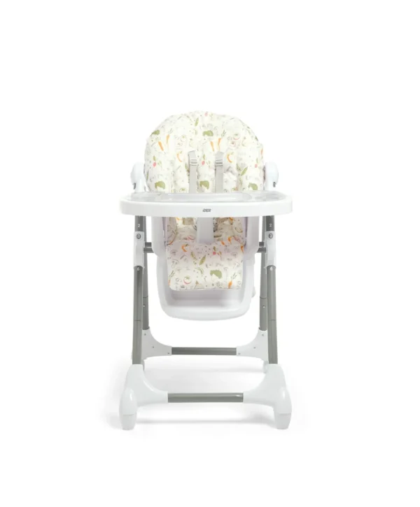 Mamas & Papas Snax Highchair - Wonky Veg - Front View Raised