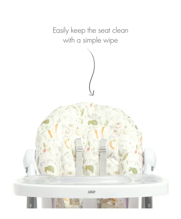 Mamas & Papas Snax Highchair - Wonky Veg - Seat Close Up