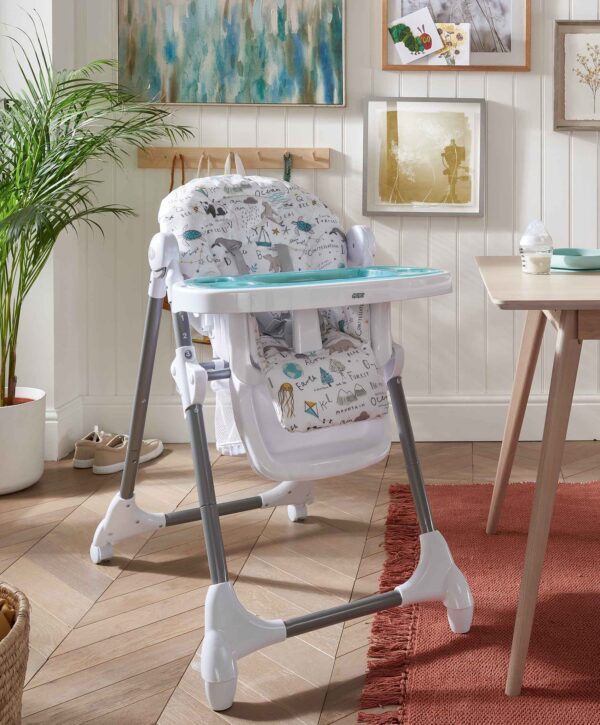 Mamas & Papas Snax Highchair - Happy Planet - Highchair in Room Showcase