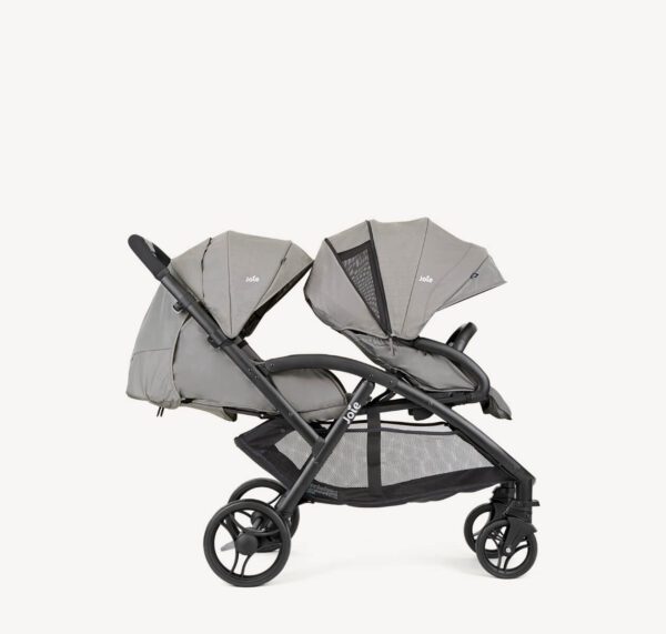 Joie Evalite Duo Stroller - Pebble - Side View Reclined