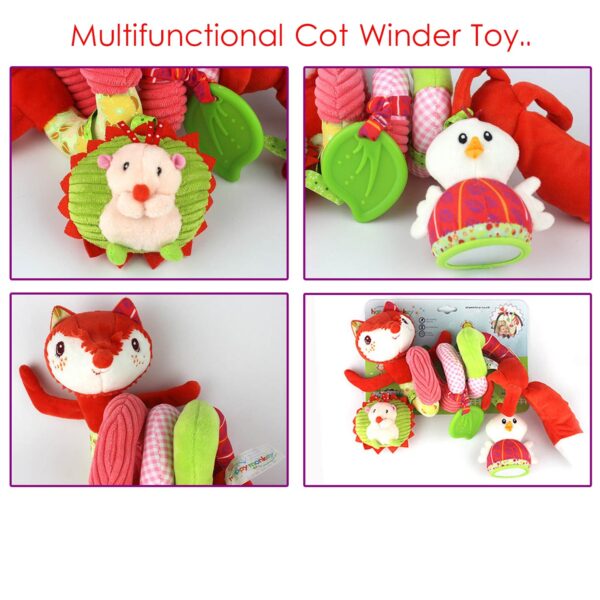 Baby Bow - Fox Cot Winder Toy - Close Up and Details Four Images