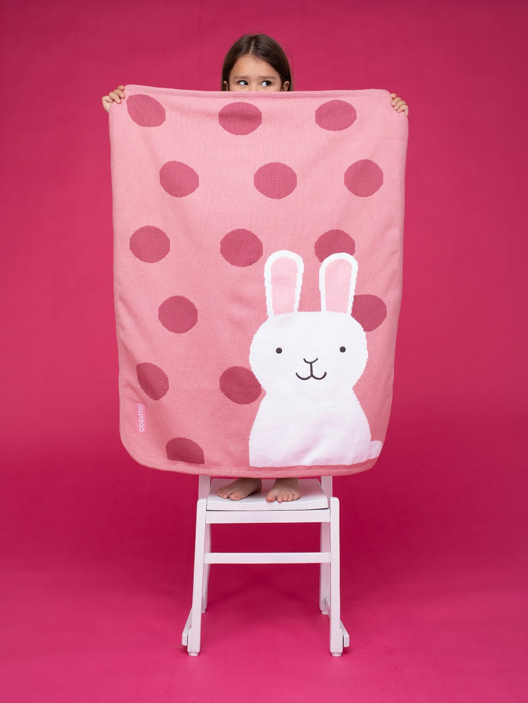 Cosatto Blanket - Bunny Buddy - Product Showcase with Child