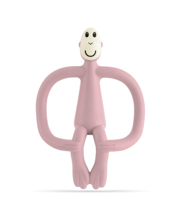Matchstick Monkey Original Teething Toy - Dusty Pink - Front View