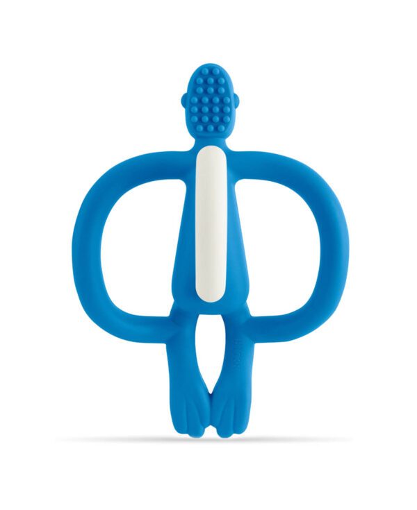 Matchstick Monkey Original Teething Toy - Deep Blue - Back View