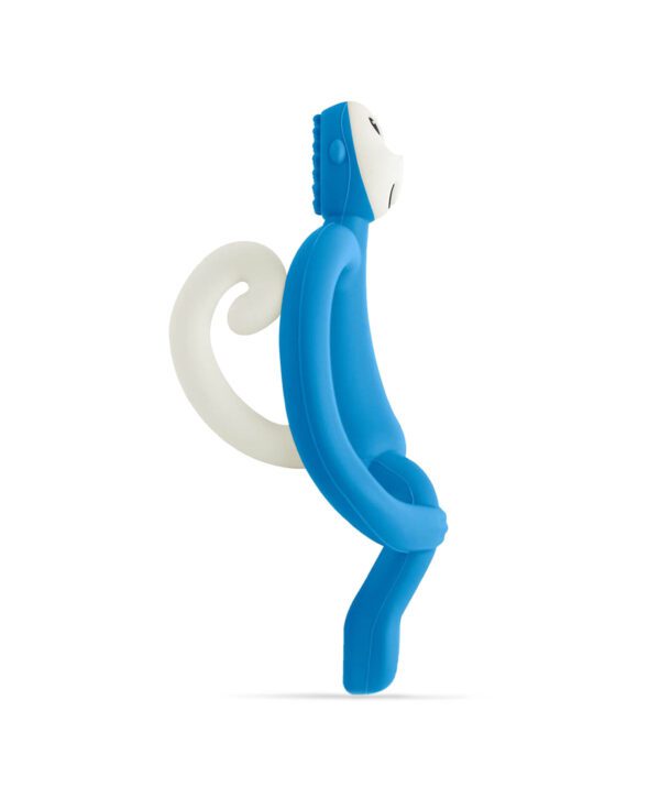 Matchstick Monkey Original Teething Toy - Deep Blue - Side View