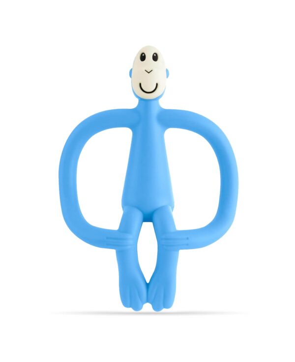 Matchstick Monkey Original Teething Toy - Light Blue Front View