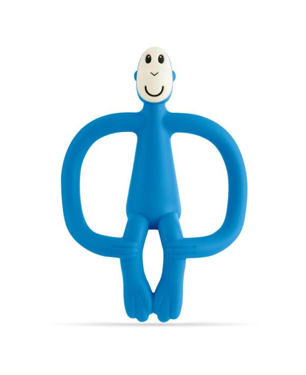 Matchstick Monkey Original Teething Toy - Deep Blue - Front View