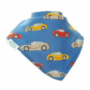 Ziggle Sports Cars - Red/Yellow Cars on Blue Background