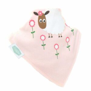 Ziggle Cute Pink Sheep Bib