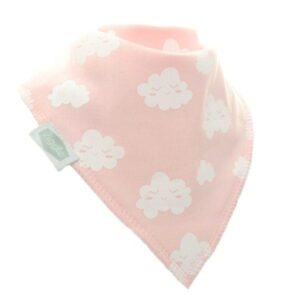 Ziggle Pink Winking Clouds Bib -