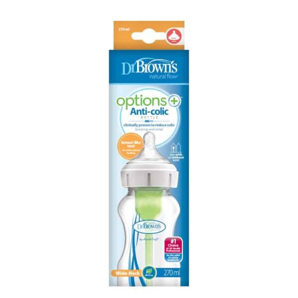 Dr Brown’s Options+ Anti-Colic 270ml Bottle - Packaging
