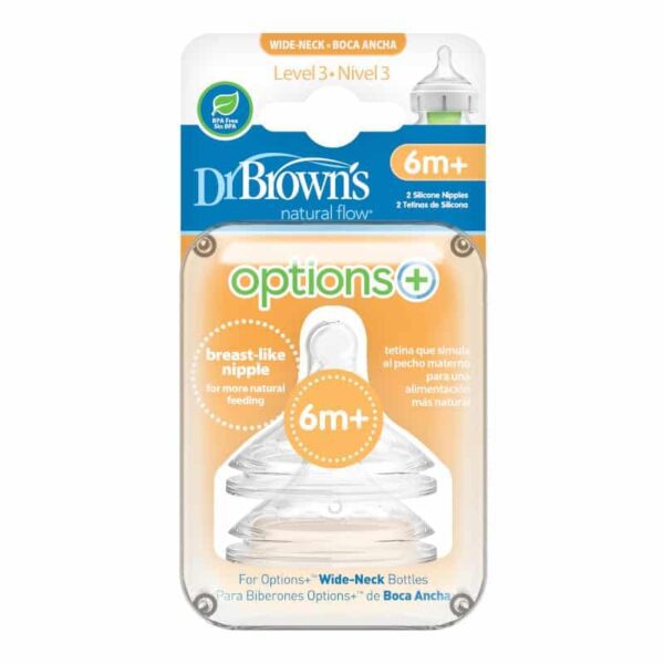 Dr Brown’s Options+ Level 3 Teats - Packaging