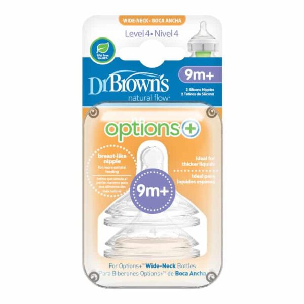 Dr Brown’s Options+ Level 4 Teats - Packaging