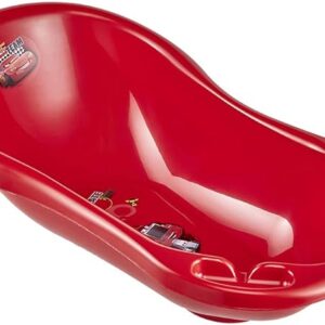 Keeeper Disney Cars 84cm Baby Bath with Plug - Red - 3/4 Angle