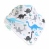 Ziggle Boysterous Bib Set - Blue/Black Dinosaurs