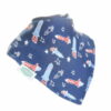 Ziggle Boysterous Bib Set - Blue and Red Rockers on Starry Background