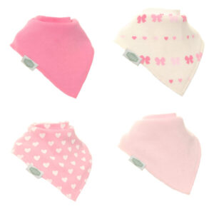 Ziggle Hearts and Bows Bib Set - All Variations