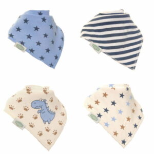 Ziggle Star & Dinosaur Bib Set - Four Varients