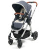 Babylo Panorama XT 2 in 1 travel system - Ocean Blue Open 3/4 View