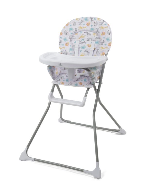 Babylo Snack Hi Highchair - Safari - 3/4 View