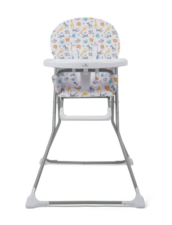 Babylo Snack Hi Highchair - Safari - Front View
