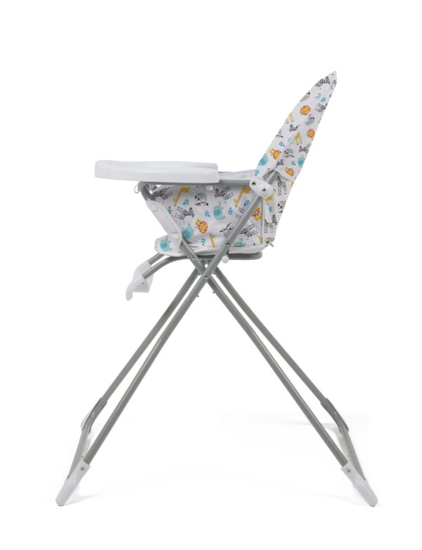Babylo Snack Hi Highchair - Safari - Side View
