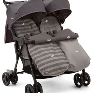 Joie Aire Twin Stroller - Dark Pewter 3/4 View