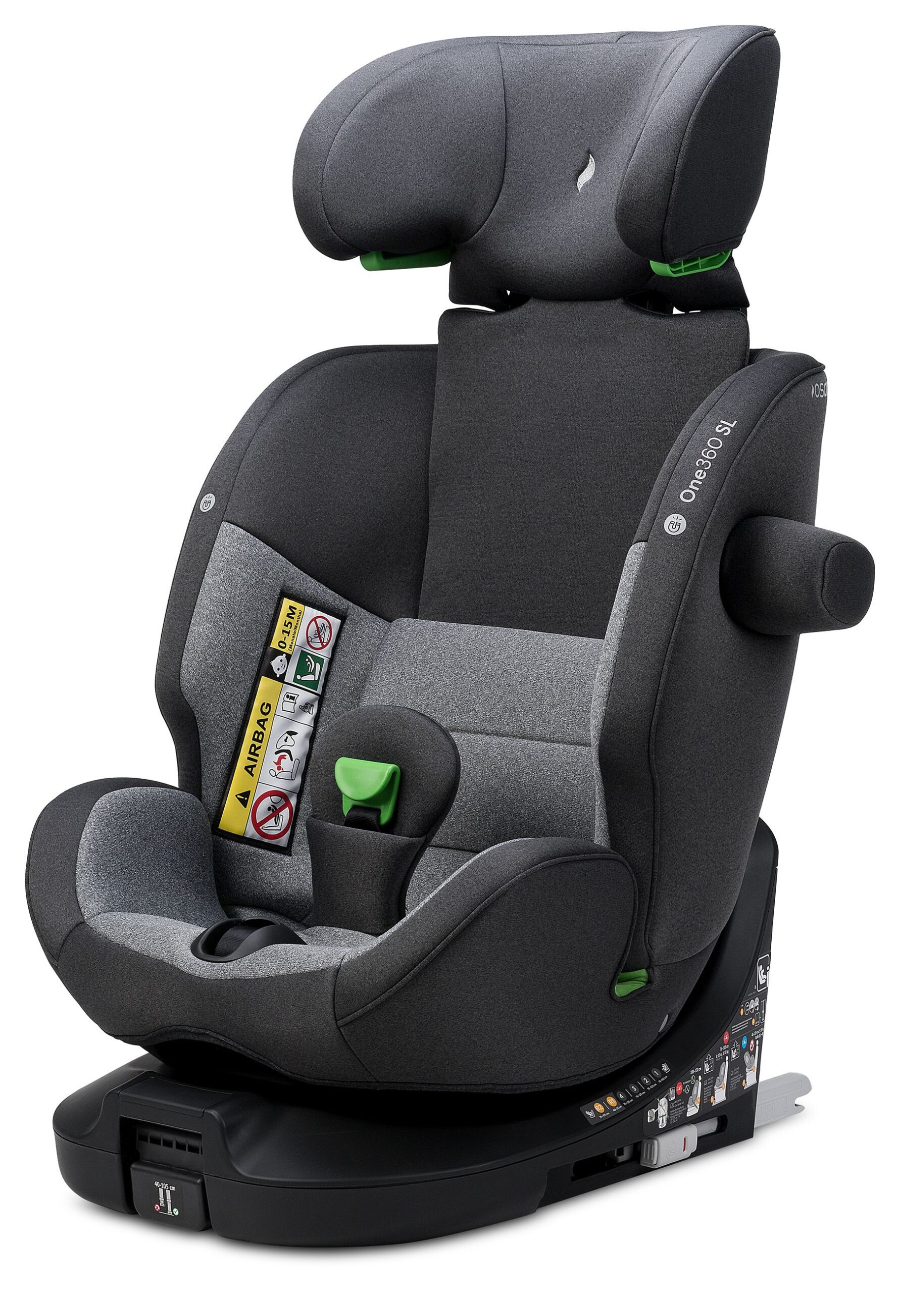 Osann One 360 SL R129 i-Size Car Seat - Grey - Image 9