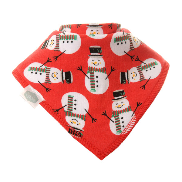 Ziggle 4 pk bib -  Christmas Reds - Image 2