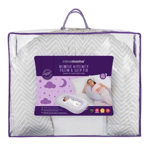 Clevamama Mum2Me Multi-functional Maternity Pillow & Baby Pod