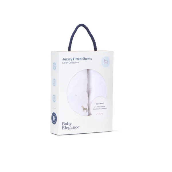 Baby Elegance Travel Cot Sheets - Safari - Image 2