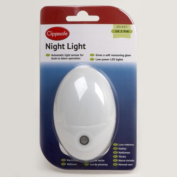 Clippasafe Night Light with Sensor - UK 3 Pin - Image 2
